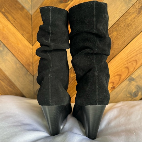 Black Leather Boots Sz 7.5B - Picture 8 of 12